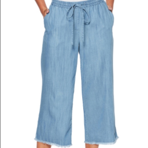 Rafaella Pants - Rafaella Crop Wide Leg Pants